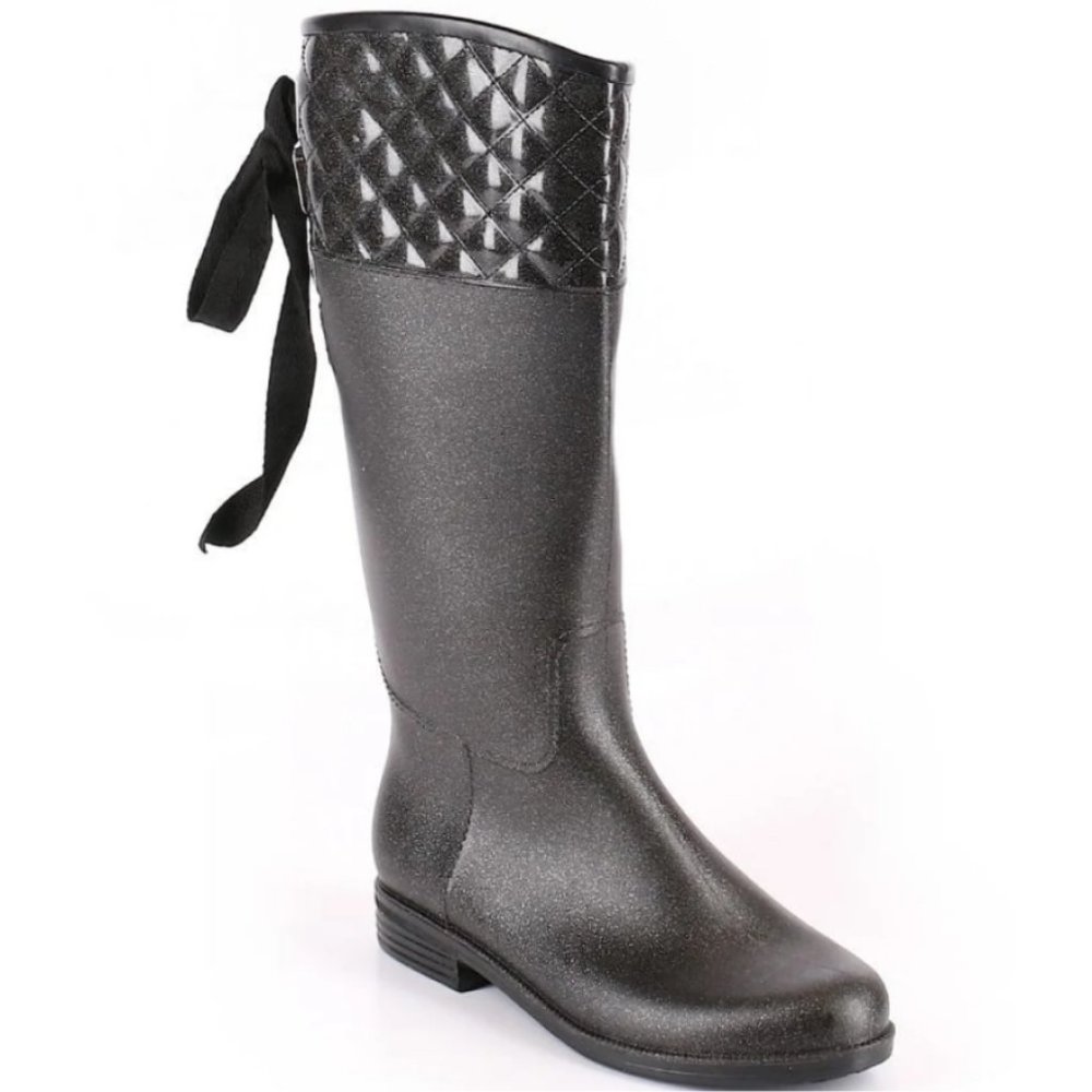 däv Quilted Victoria Tall Rain Boots